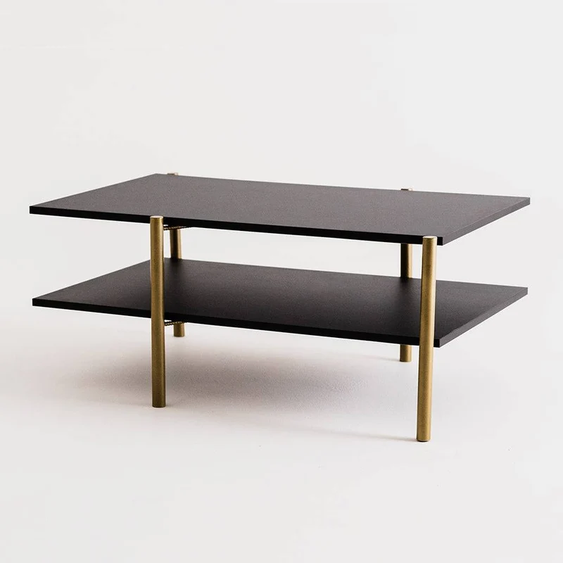 Tavolino RAVE BASIC 100x60 - nero, oro