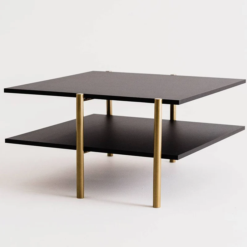 Tavolino RAVE BASIC 80 - nero, oro