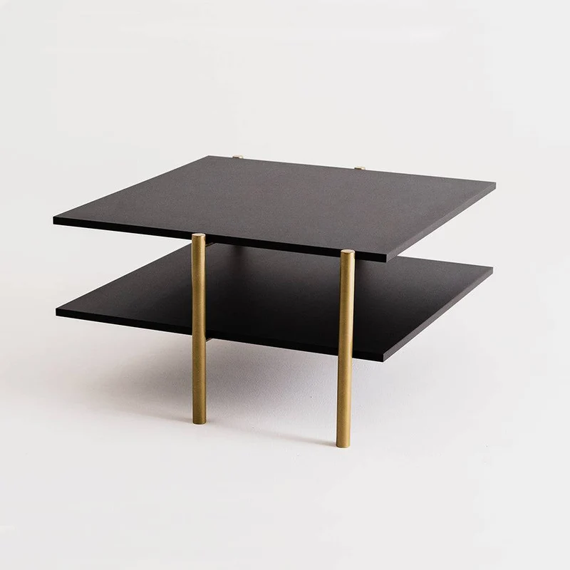 Tavolino RAVE BASIC 80 - nero, oro