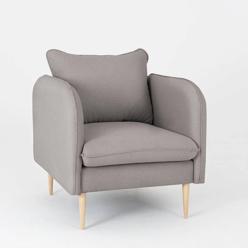 Poltrona POSH WOOD - Acciaio, Naturale