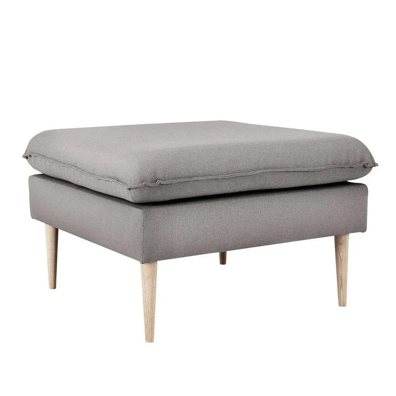 Pouf POSH WOOD - Acciaio, Legno Naturale