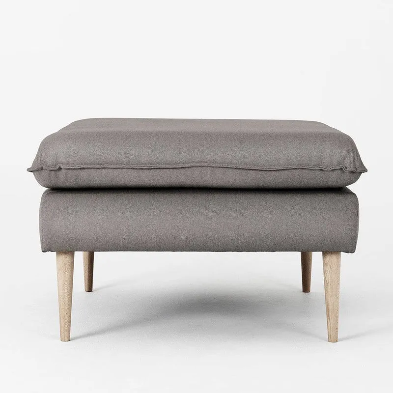 Pouf POSH WOOD - Acciaio, Legno Naturale