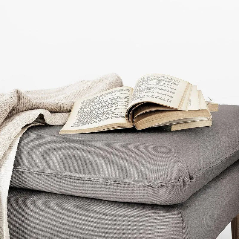 Pouf POSH WOOD - Acciaio, Legno Naturale