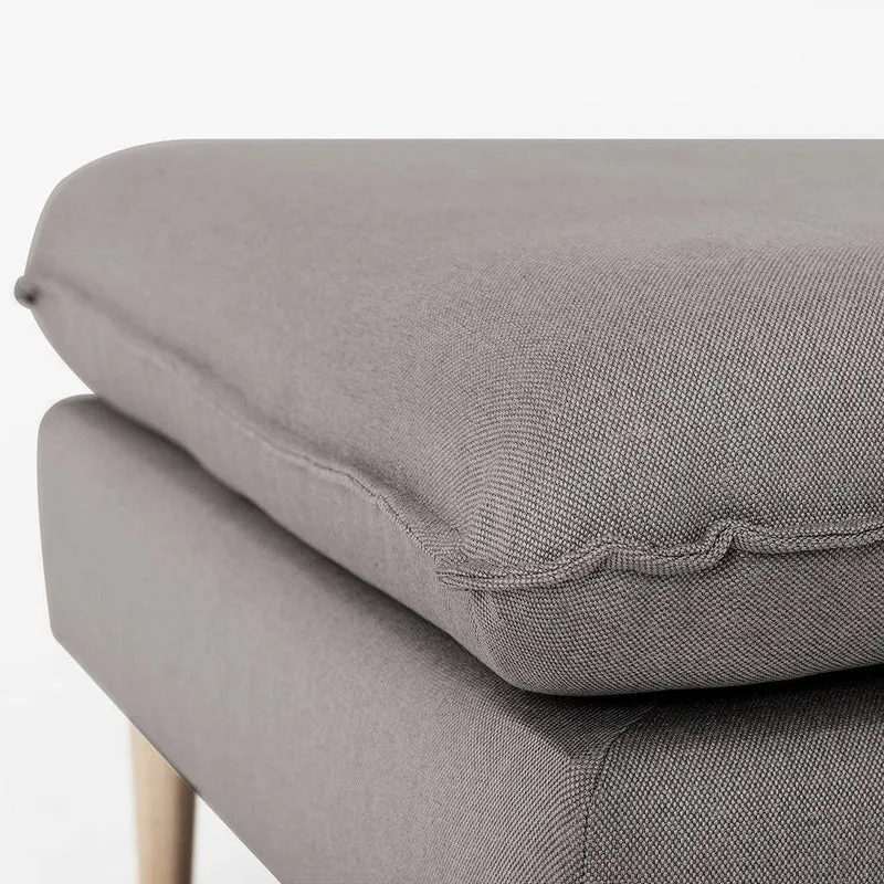 Pouf POSH WOOD - Acciaio, Legno Naturale
