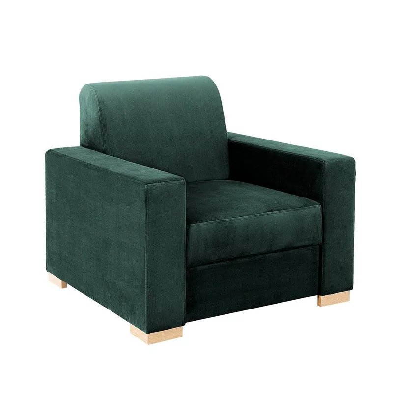 Poltrona STABLE - Avocado, Legno Naturale