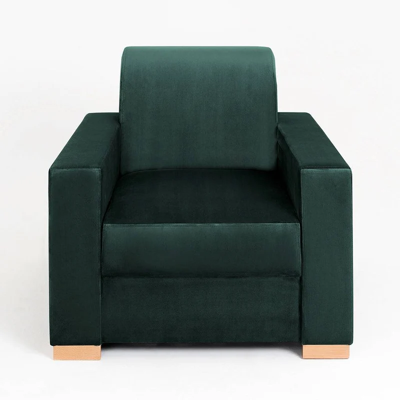 Poltrona STABLE - Avocado, Legno Naturale