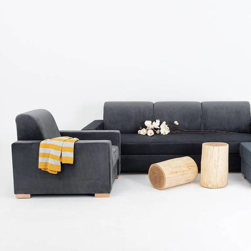 Poltrona STABLE Grigio Lilla