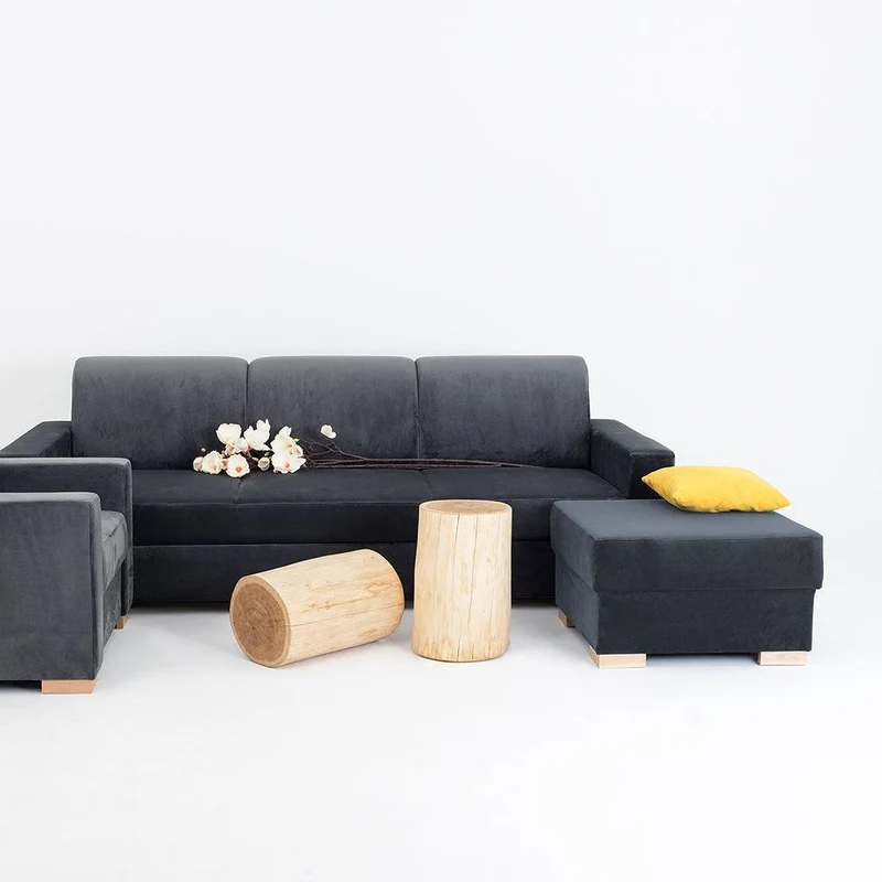 Pouf STABLE - Grigio Lilla