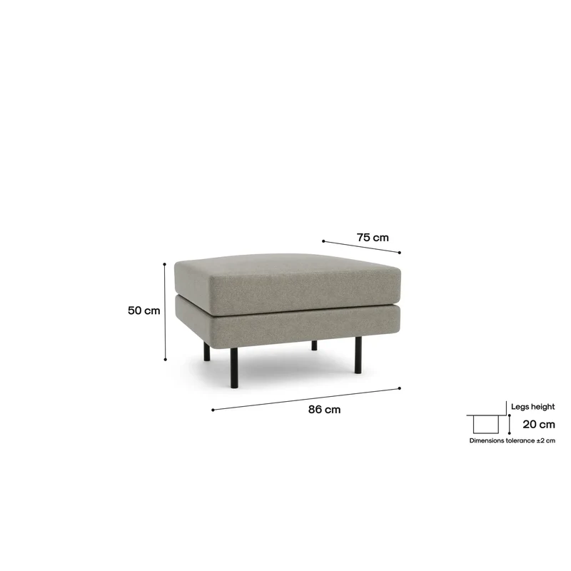 Pouf CHELSEA - Taupe