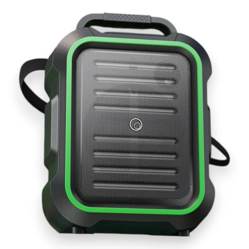 Altoparlante wireless con microfono 15W ricaricabile con bluetooth USB AUX SD LED RGB karaoke autonomia 2 ore