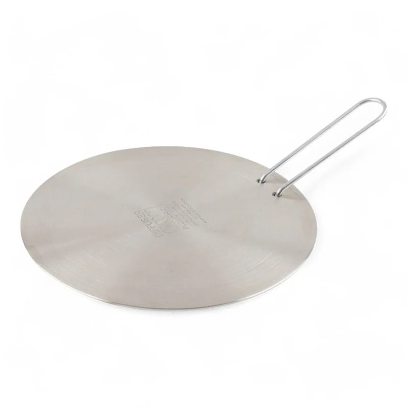 Adattatore universale per induzione diffusore di calore in acciaio inox manico estraibile lavabile lavastoviglie