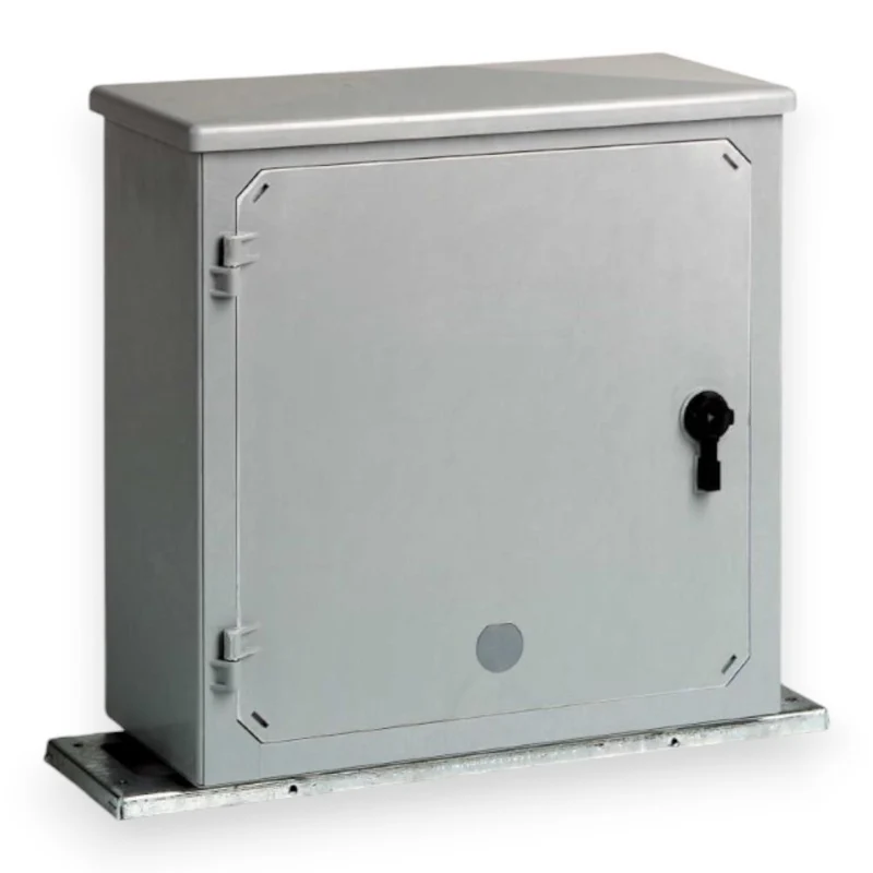 Armadio in resina con serratura chiusura IP44 per contatori fino a 20KW dimensioni 57x23,5x60 cm montaggio a parete o terra