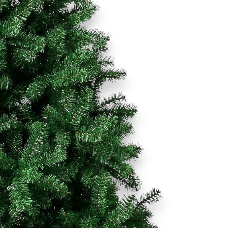 Albero di Natale verde apertura tradizionale base in plastica robusta per interni Pila