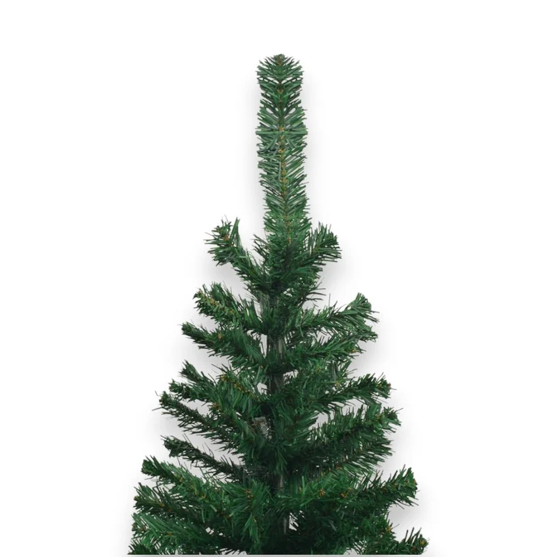Albero di Natale verde apertura tradizionale base in plastica robusta per interni Pila
