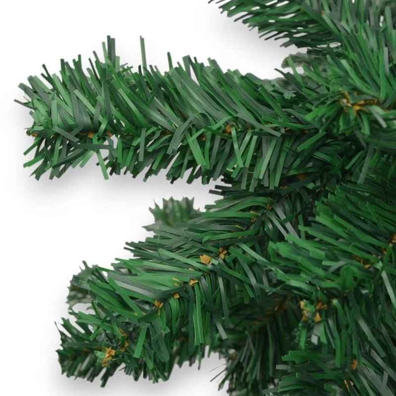 Albero di Natale verde apertura tradizionale base in plastica robusta per interni Pila