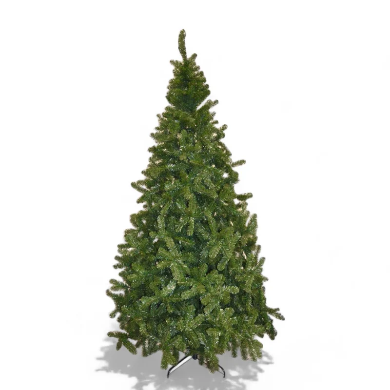Albero di natale campiglio artificiale verde con apertura ad ombrello e base in resina Gardena