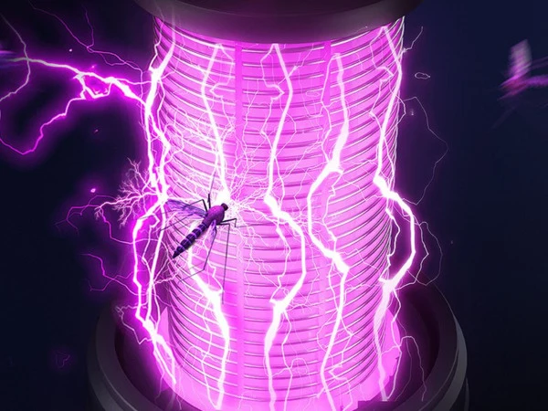 Scaccia Zanzare e Insetti Portatile UV LED – Lampada Antizanzare Ricaricabile con 2 Modalità, Griglia di Protezione, Autonomia 2 Ore – Sicuro e Facile da Usare per Esterni e Interni