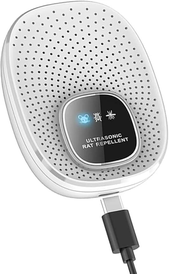 (DT-90078 bianco)Repellente Ultrasonico Topi Scarafaggi e Zanzare – Dispositivo Antiparassitario Elettrico a Onde Variabili, Sicuro per Bambini e Animali, Copertura 500 mq per Casa e Ufficio, Ecologico (Bianco)