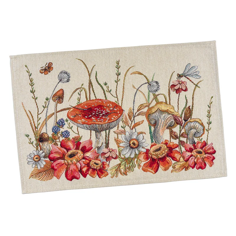 Tovaglietta Fiori E Funghi 37x49 Cm
