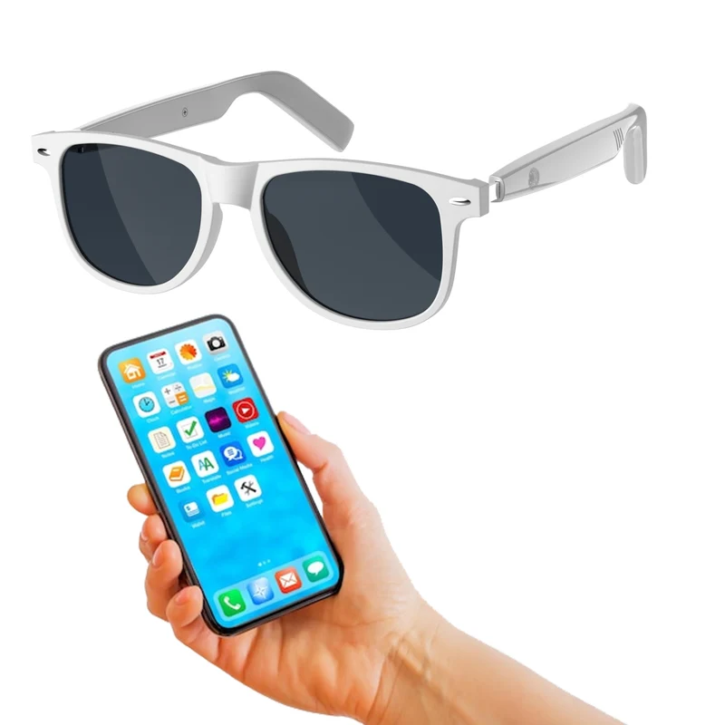 (sg-23 nero)Occhiali Smart Bluetooth Ascolta Musica e Rispondi alle Chiamate con un Design Unico Touch Control