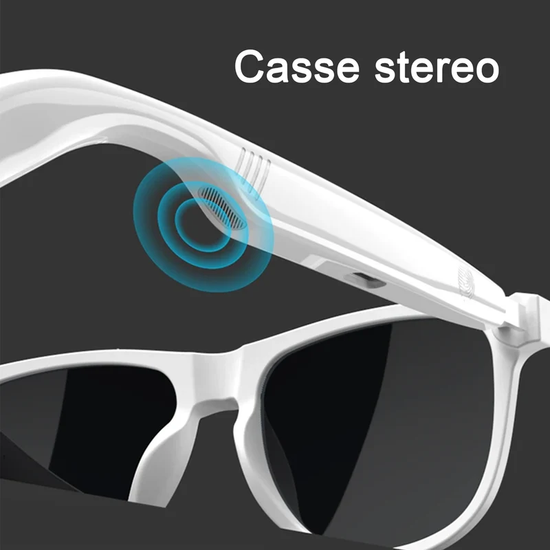 (sg-23 nero)Occhiali Smart Bluetooth Ascolta Musica e Rispondi alle Chiamate con un Design Unico Touch Control