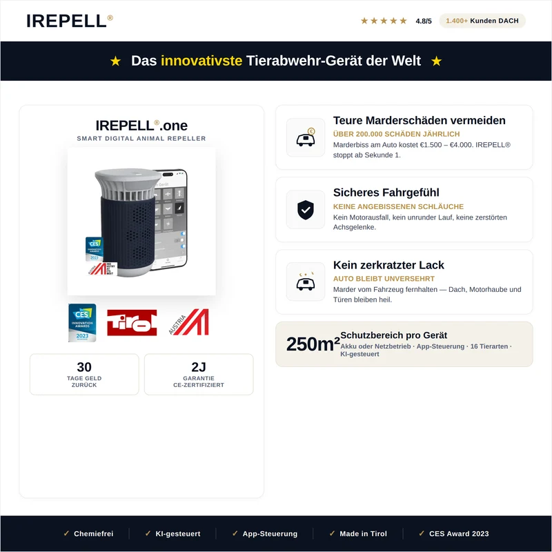 IREPELL.duo | KI-Tiervergrämer · Großflächen-Schutz