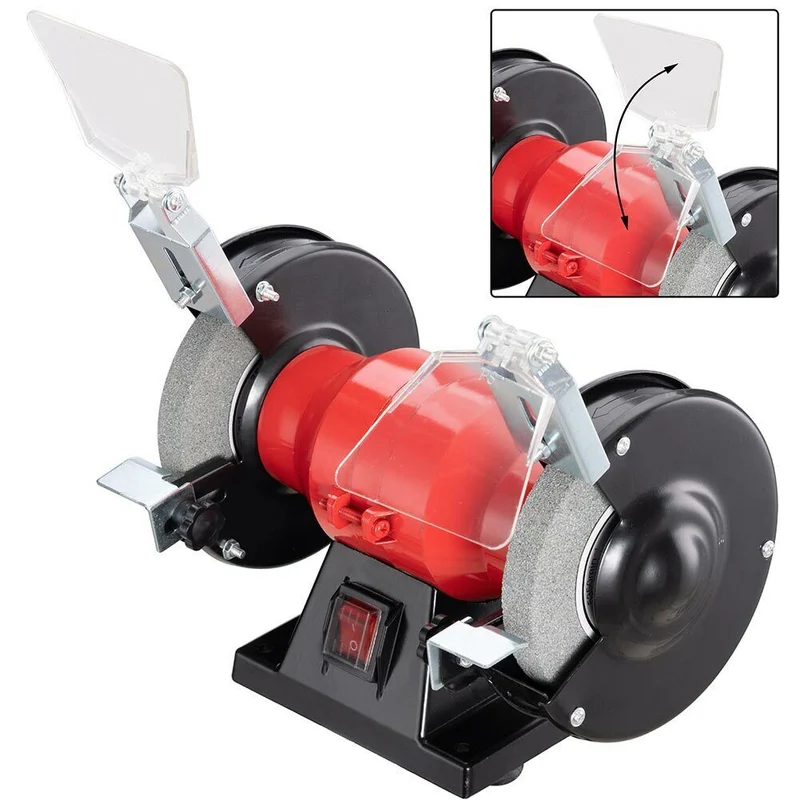 Smerigliatrice da Banco Combinata Doppia Mola 150W 2 Dischi 125mm Professionale