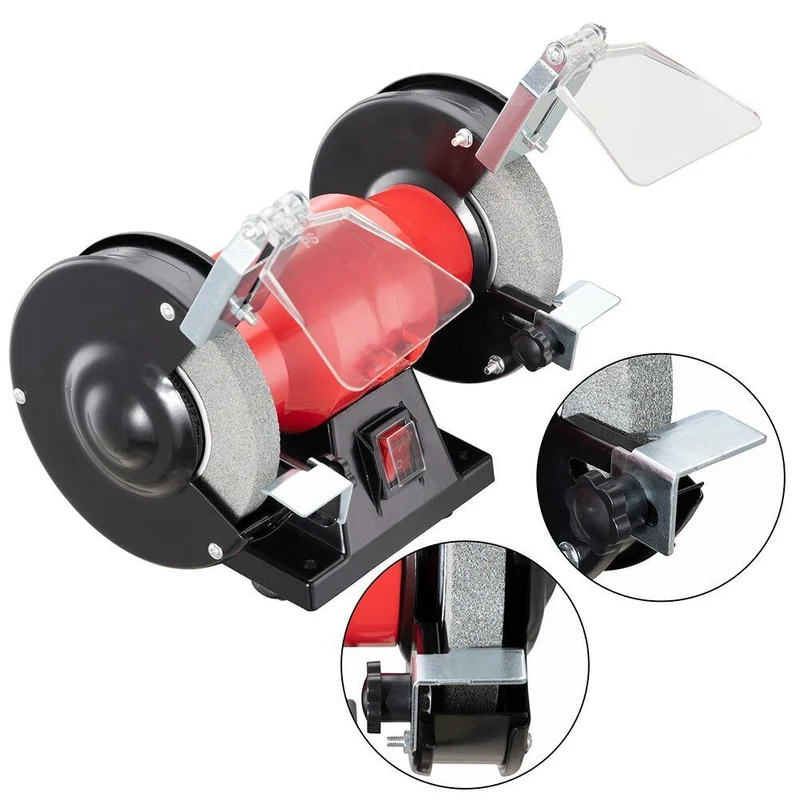 Smerigliatrice da Banco Combinata Doppia Mola 150W 2 Dischi 125mm Professionale