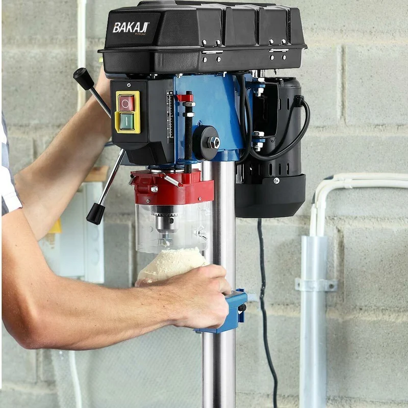 Trapano Elettrico a Colonna da banco 350W 5 Velocita 1450rpm Mandrino 13mm