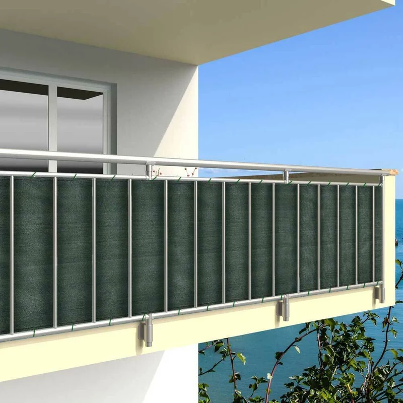 Telo Ombreggiante 1x30Mt Rete Ombra 90% Frangivento Frangivista Verde + Fascette