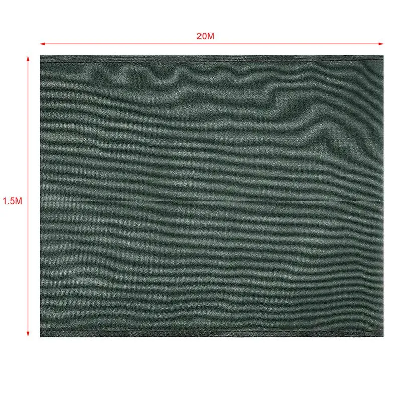 Telo Ombreggiante 1,5 x 20 Mt Rete Ombra 90% Frangivento Frangivista + Fascette