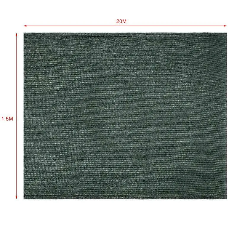 Telo Ombreggiante 1,5 x 20 Mt Rete Ombra 90% Frangivento Frangivista + Fascette