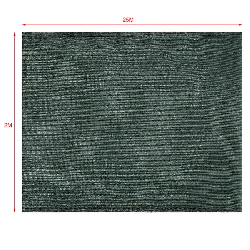 Telo Ombreggiante 2 x 25 Mt Rete Ombra 90% Frangivento Frangivista + Fascette