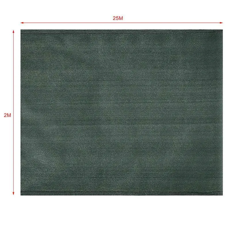 Telo Ombreggiante 2 x 25 Mt Rete Ombra 90% Frangivento Frangivista + Fascette