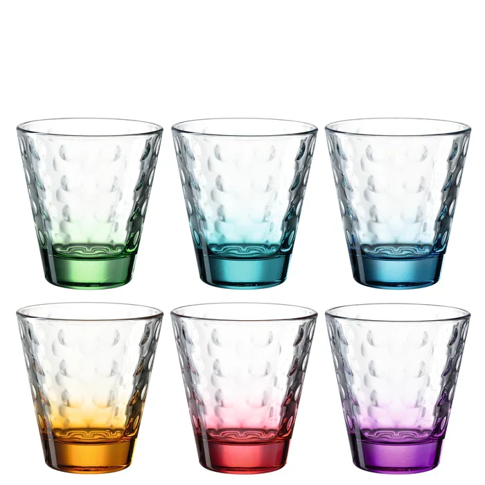 Set 6 Bicchieri Optic Assortiti