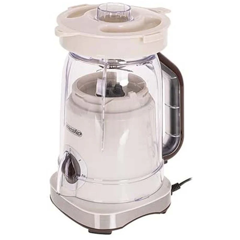 Frullatore Elettrico Lame Acciaio Caraffa 1,8L 1000W 2 Velocita + Pulse Beige
