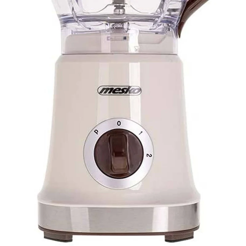 Frullatore Elettrico Lame Acciaio Caraffa 1,8L 1000W 2 Velocita + Pulse Beige