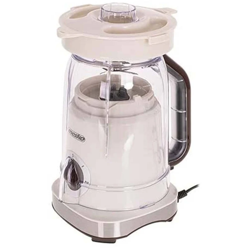 Frullatore Elettrico Lame Acciaio Caraffa 1,8L 1000W 2 Velocita + Pulse Beige