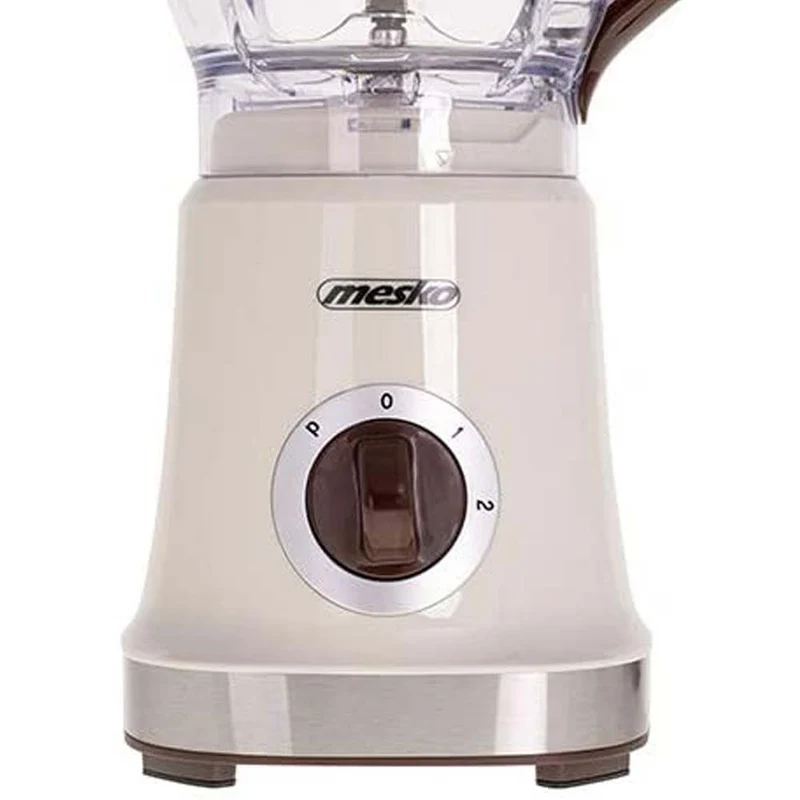 Frullatore Elettrico Lame Acciaio Caraffa 1,8L 1000W 2 Velocita + Pulse Beige