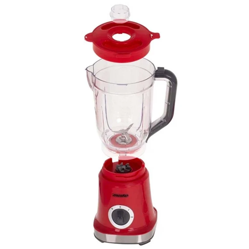 Frullatore Elettrico Lame Acciaio Caraffa 1,8L 1000W 2 Velocita + Pulse Rosso