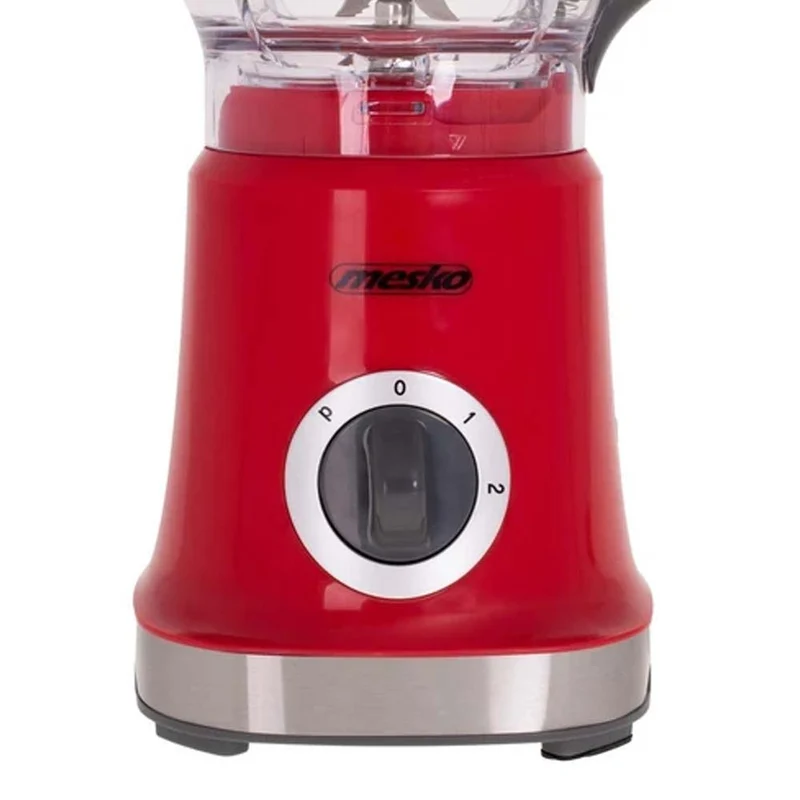 Frullatore Elettrico Lame Acciaio Caraffa 1,8L 1000W 2 Velocita + Pulse Rosso