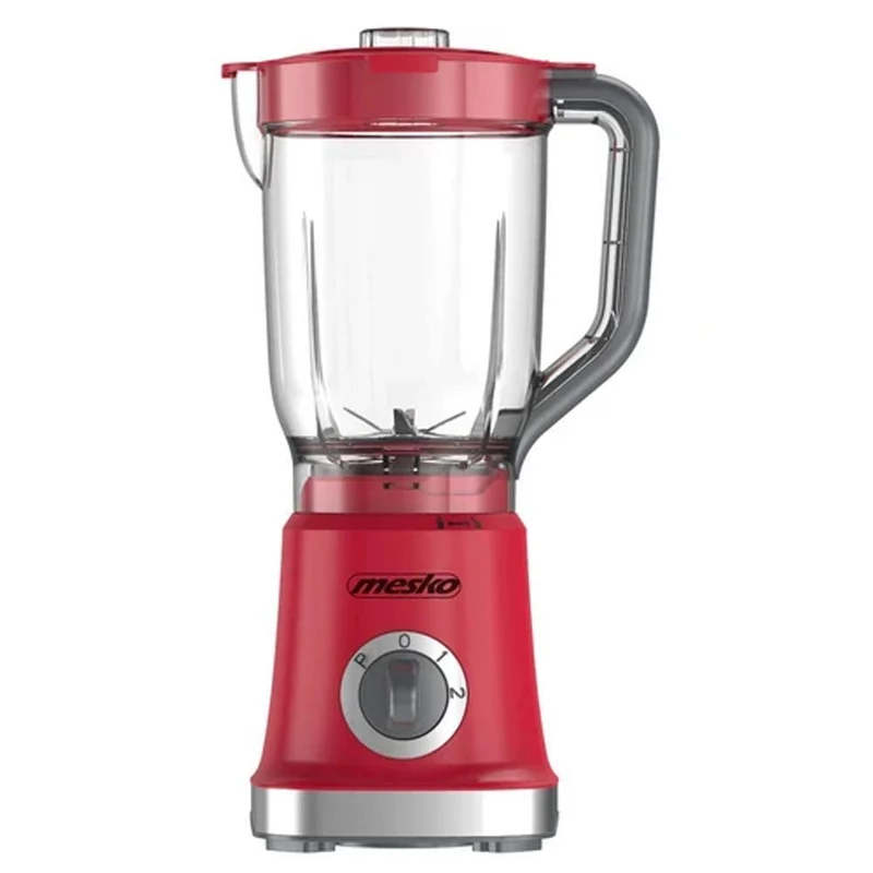 Frullatore Elettrico Lame Acciaio Caraffa 1,8L 1000W 2 Velocita + Pulse Rosso