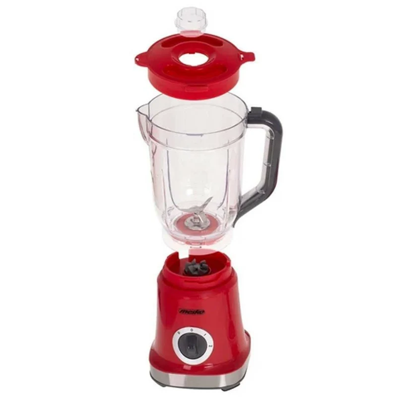 Frullatore Elettrico Lame Acciaio Caraffa 1,8L 1000W 2 Velocita + Pulse Rosso