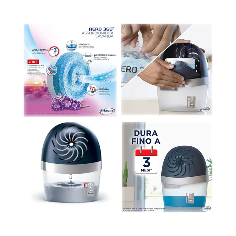 Kit Ariasana Aereo 360° + 1 Ricarica Lavanda 450gr