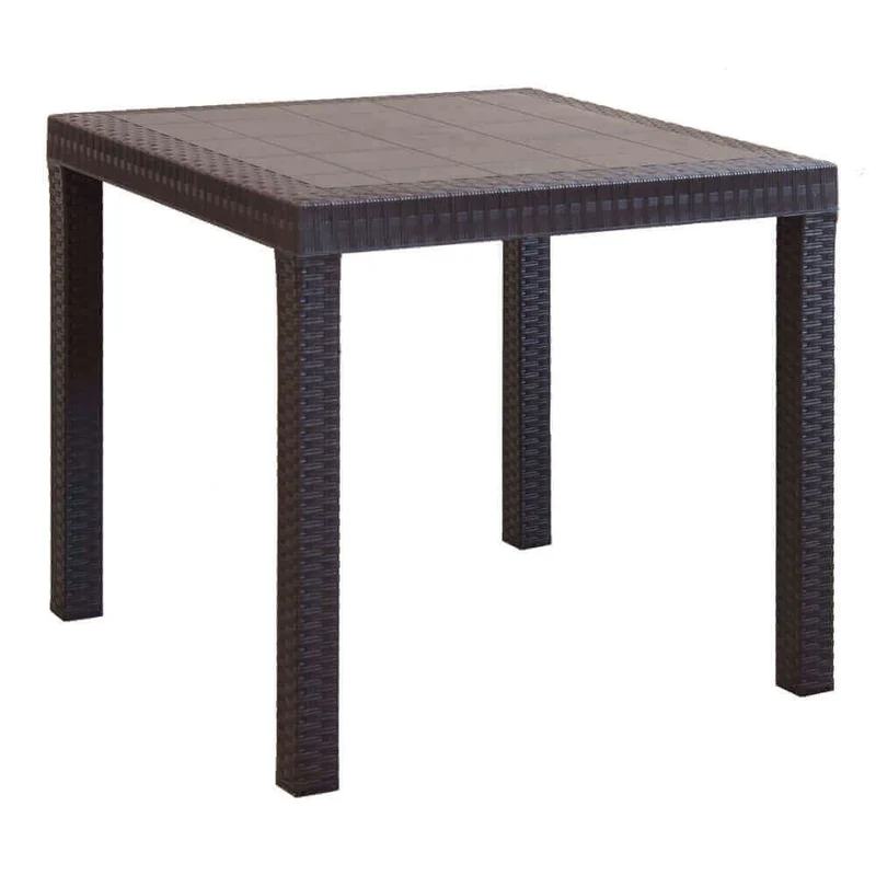 Tavolo da Giardino Quadrato in wicker cm 80x80 - WADE
