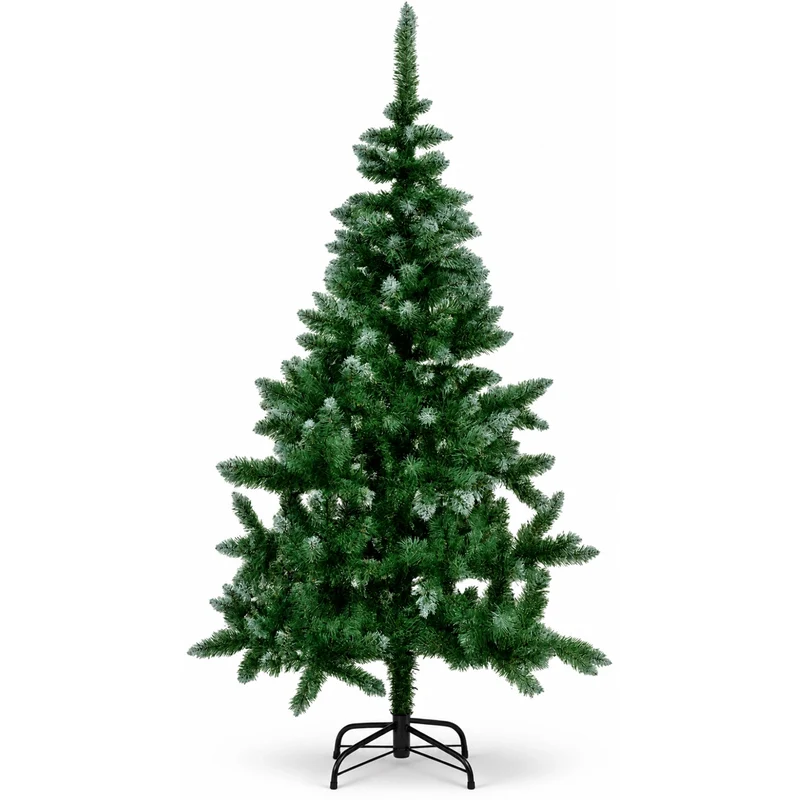 Albero di Natale 150cm con 350 Rami Folto Punte Innevate Decorazione Natalizia