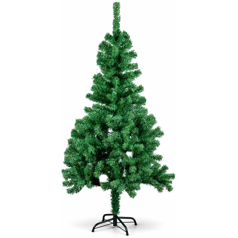 Albero di Natale 150cm con 850 Rami Verde con Base a Croce Decorazione Natalizia