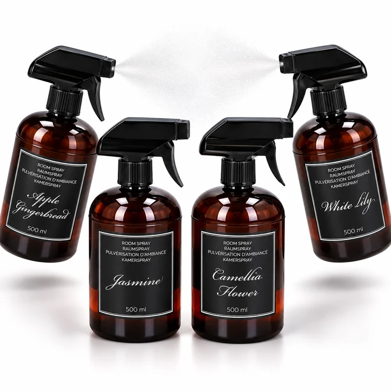 Set 4 Deodoranti per Ambiente Spry da 500ml Fragranze Fresche per Casa Ufficio