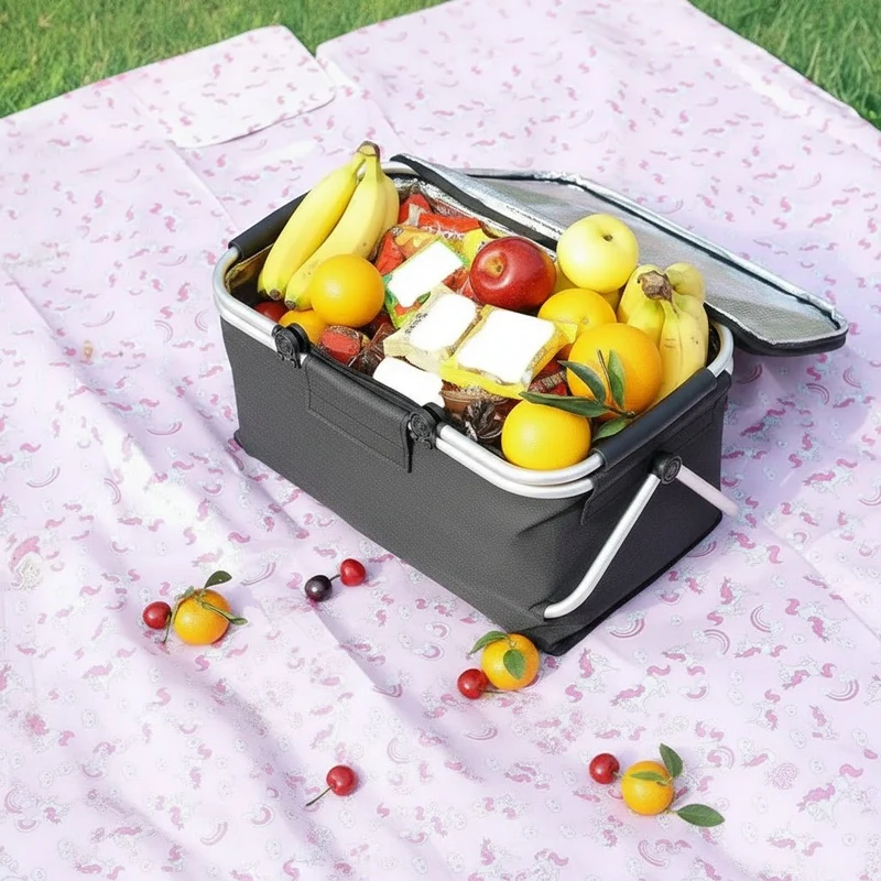 Opvouwbare Picknickmand – 18L Inhoud & Compact Opbergdesign