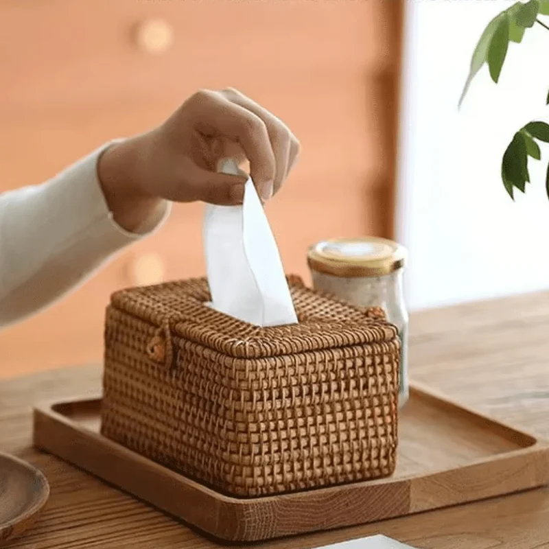 Tissuehouder van Rotan – Gevlochten Design & Stijlvolle Opberging